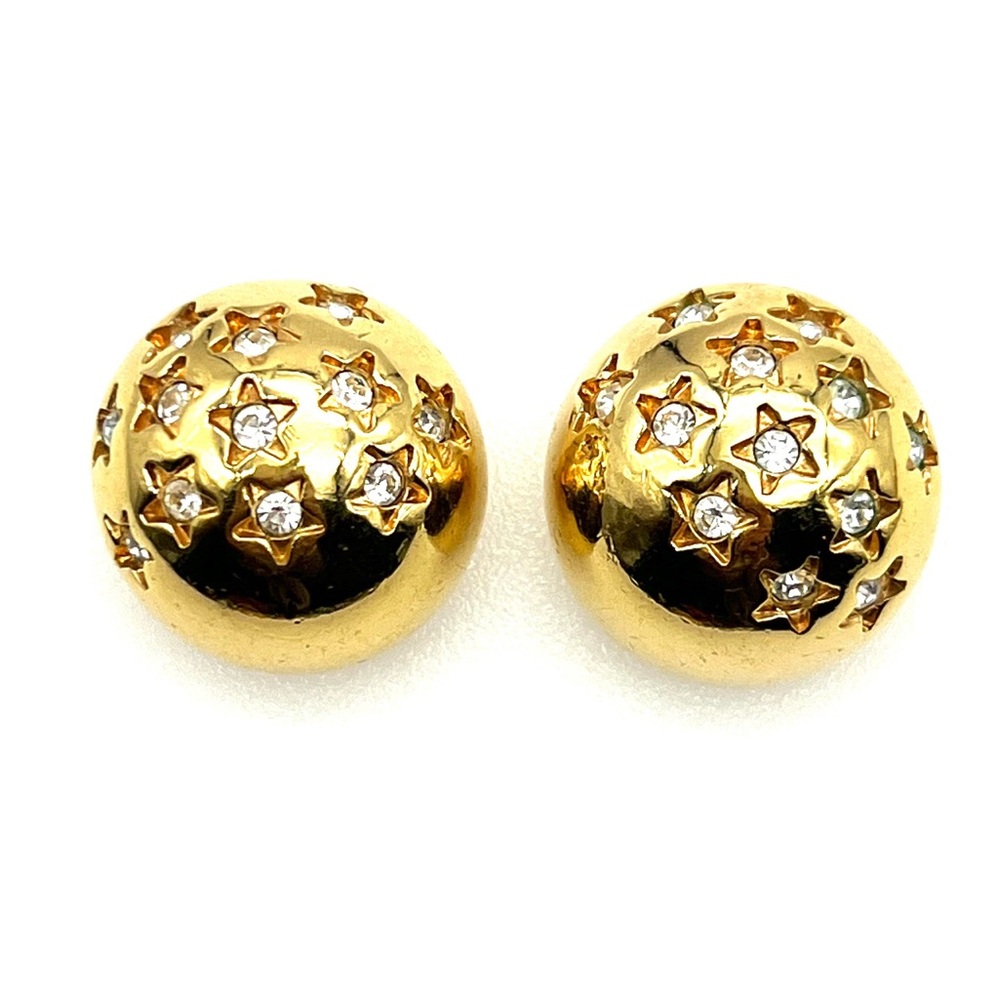 Swarovski (Swan Mark) Bombé Crystal Clip On Earrings-NEW